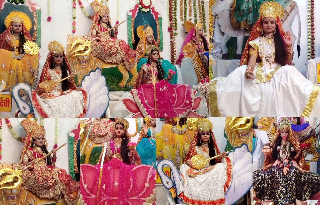 पावन धाम छतरपुर मे नौ-देवियो की चैतन्य झांकी का आयोजन किया गया।