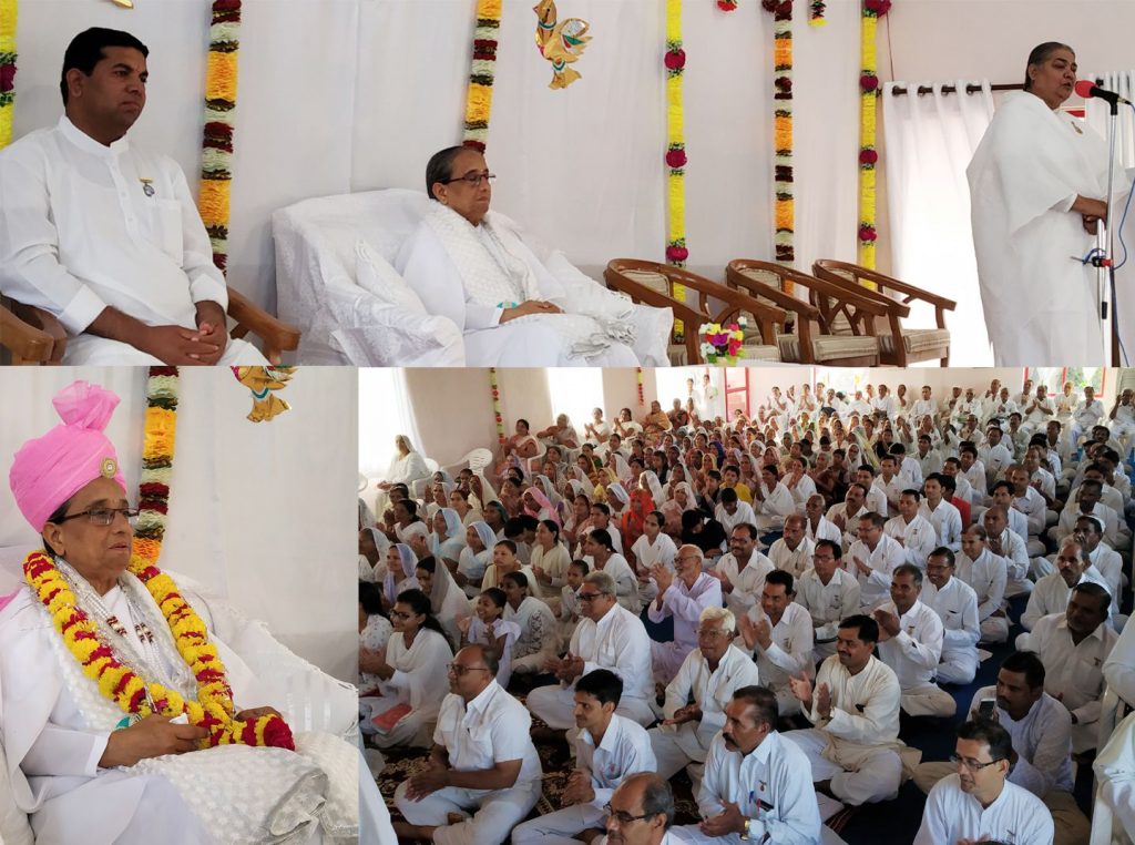 Senior Rajyoga Teacher Rajyogini BK Geeta Didi and Rajyogi BK Raj Singh Bhai from Mount Abu shared the their spiritual life experience with regular students of Brahmakumaris Chhatarpur Center.